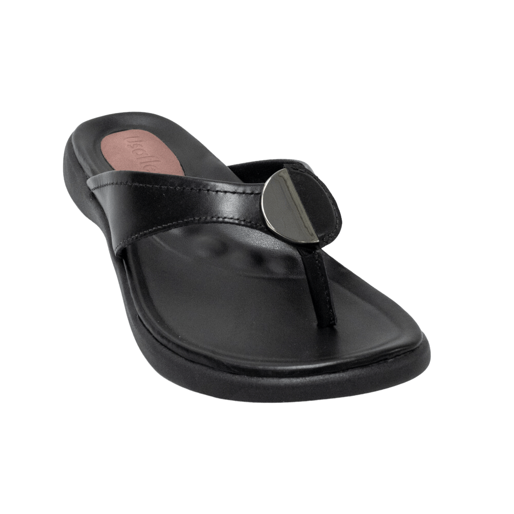 Bota Cat Couro Legitimo + Chinelo+palmilhagel Feminino Rf300