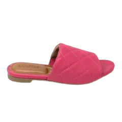 Chinelo Usaflex AE3112 Slide em couro legítimo com elástico