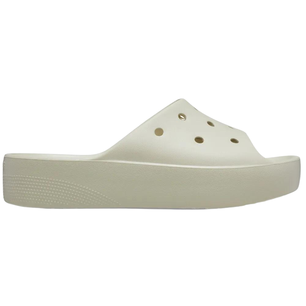 Crocs 208180 Classic Platform Slide Bone Off White 17280