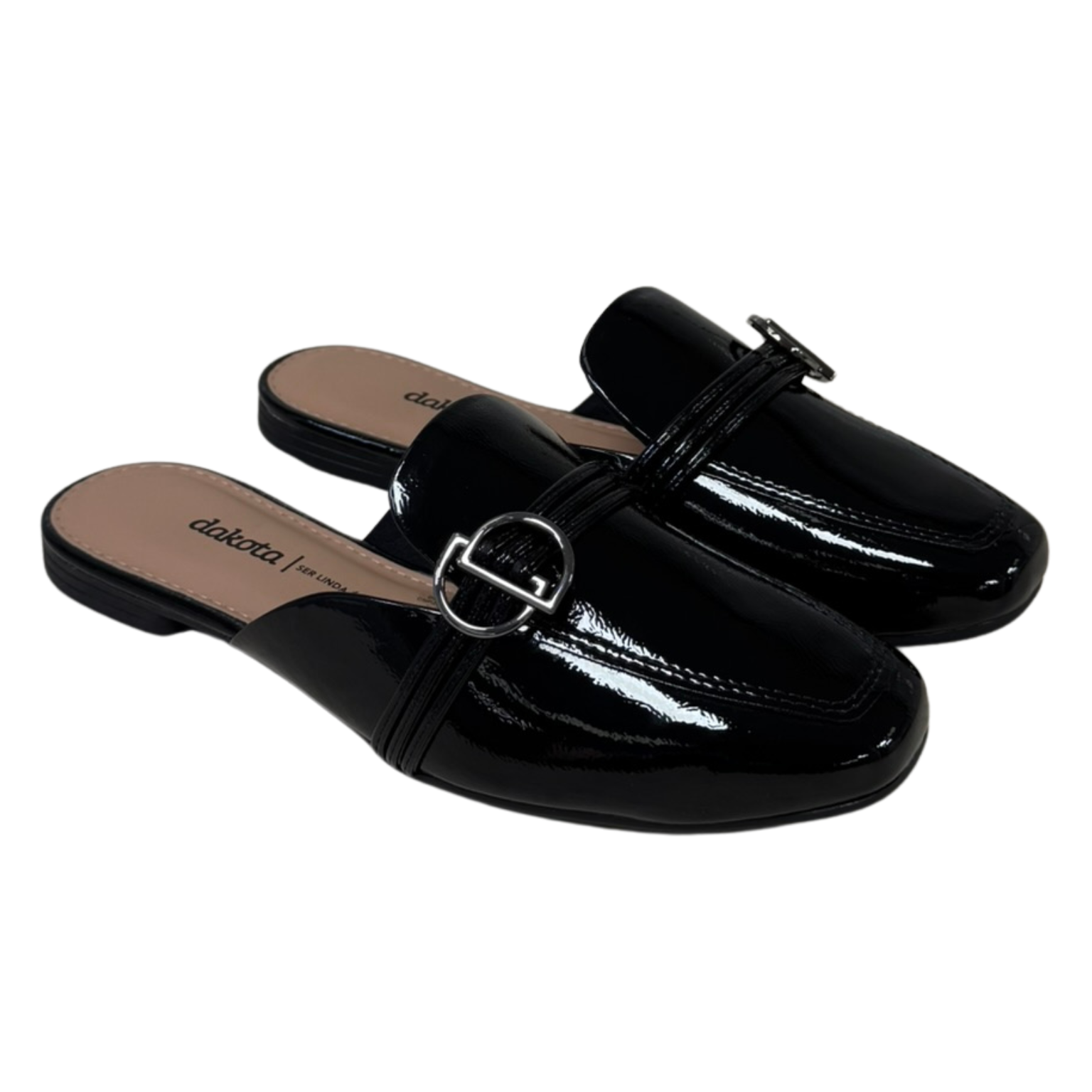 Mule Dakota D0232 Mirai Verniz Preto - Islen Calçados