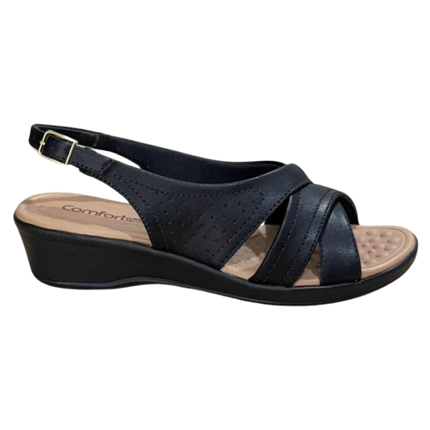 Sandália ComfortFlex 2472405 Napa Bless Preto