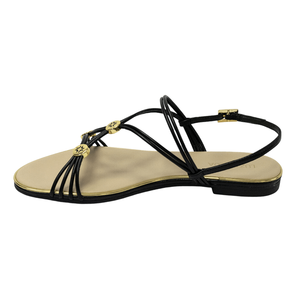 Chinelo Luz da Lua 54870031 Couro Natural Saara Magnólia Laranja - Islen  Calçados