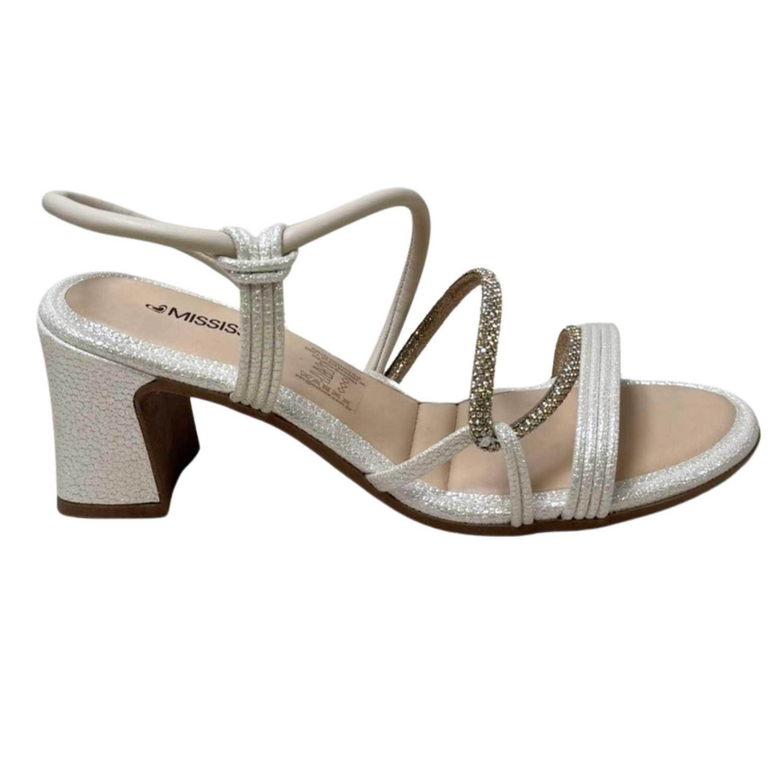Sandália Mississipi MC415 Primula Cotton Off White