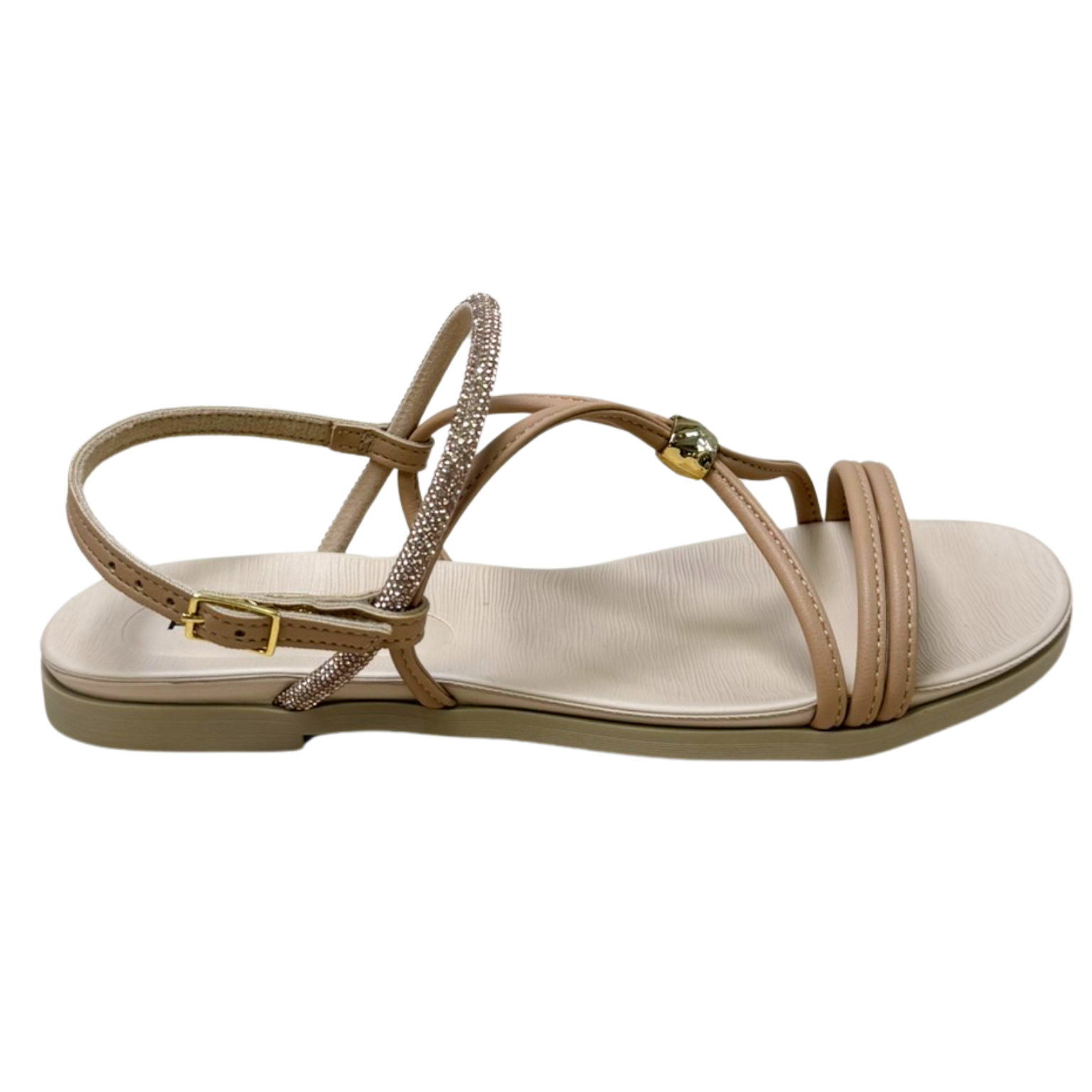 Sandália Piccadilly 418094 Rasteirinha Clas Bege