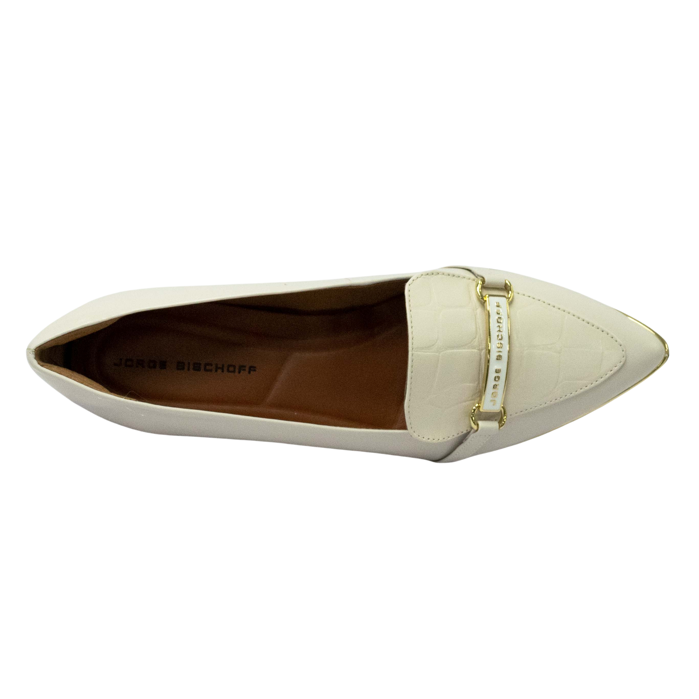 Sapatilha Jorge Bischoff J21474001003 Couro Natural Branco - Islen