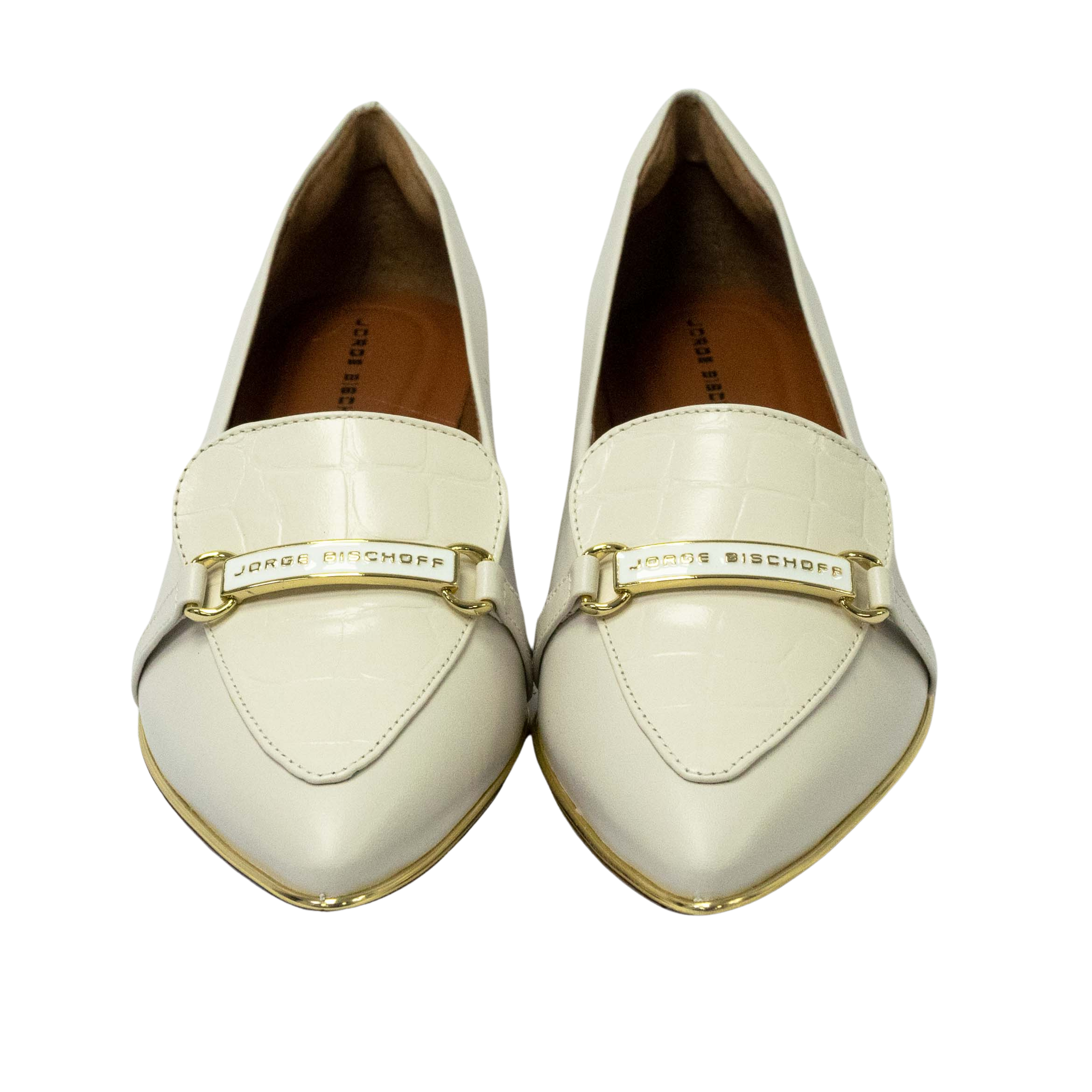 Sapatilha Jorge Bischoff J21474001003 Couro Natural Branco - Islen