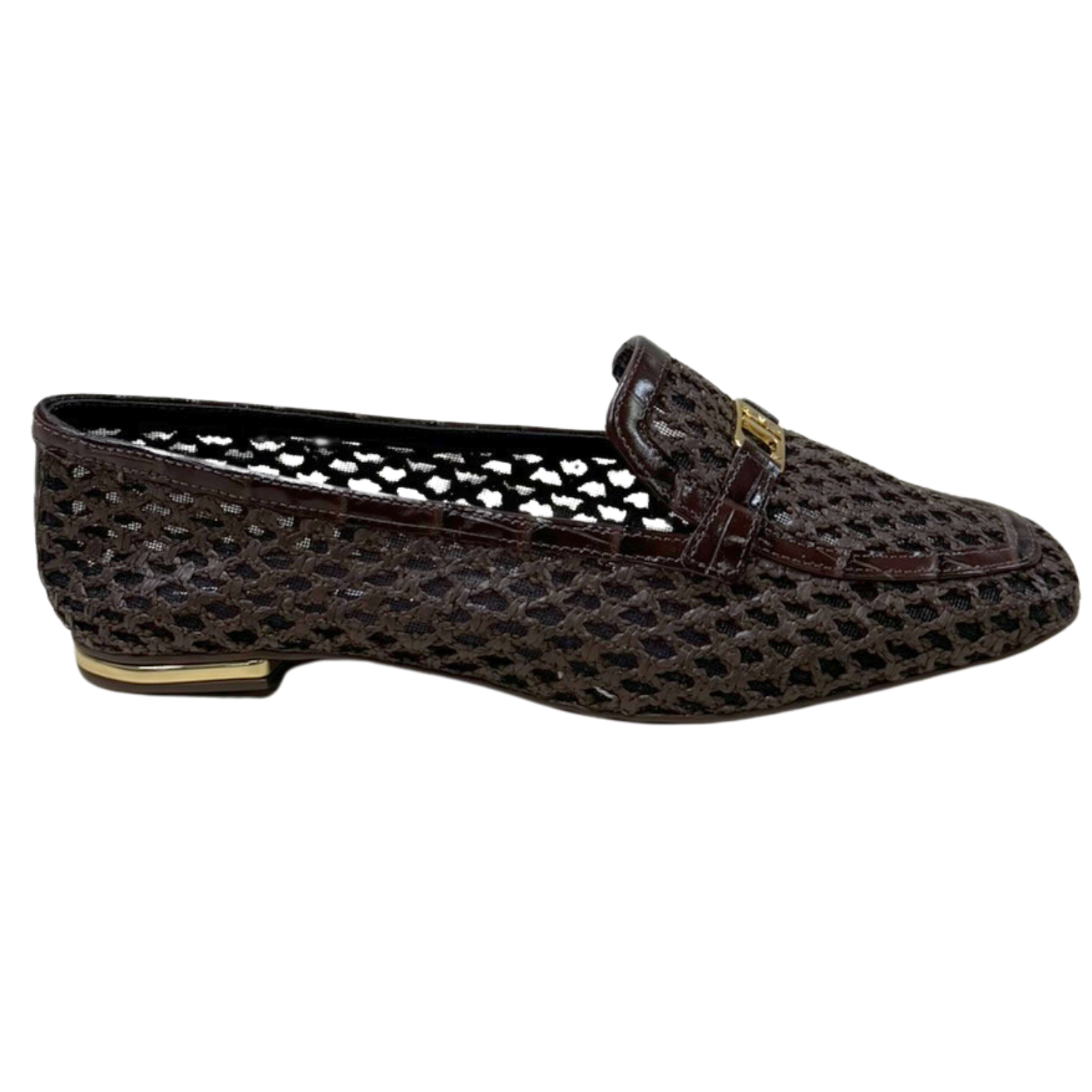 Sapatilha Jorge Bischoff J24684 Loafer em Couro Tramado Café