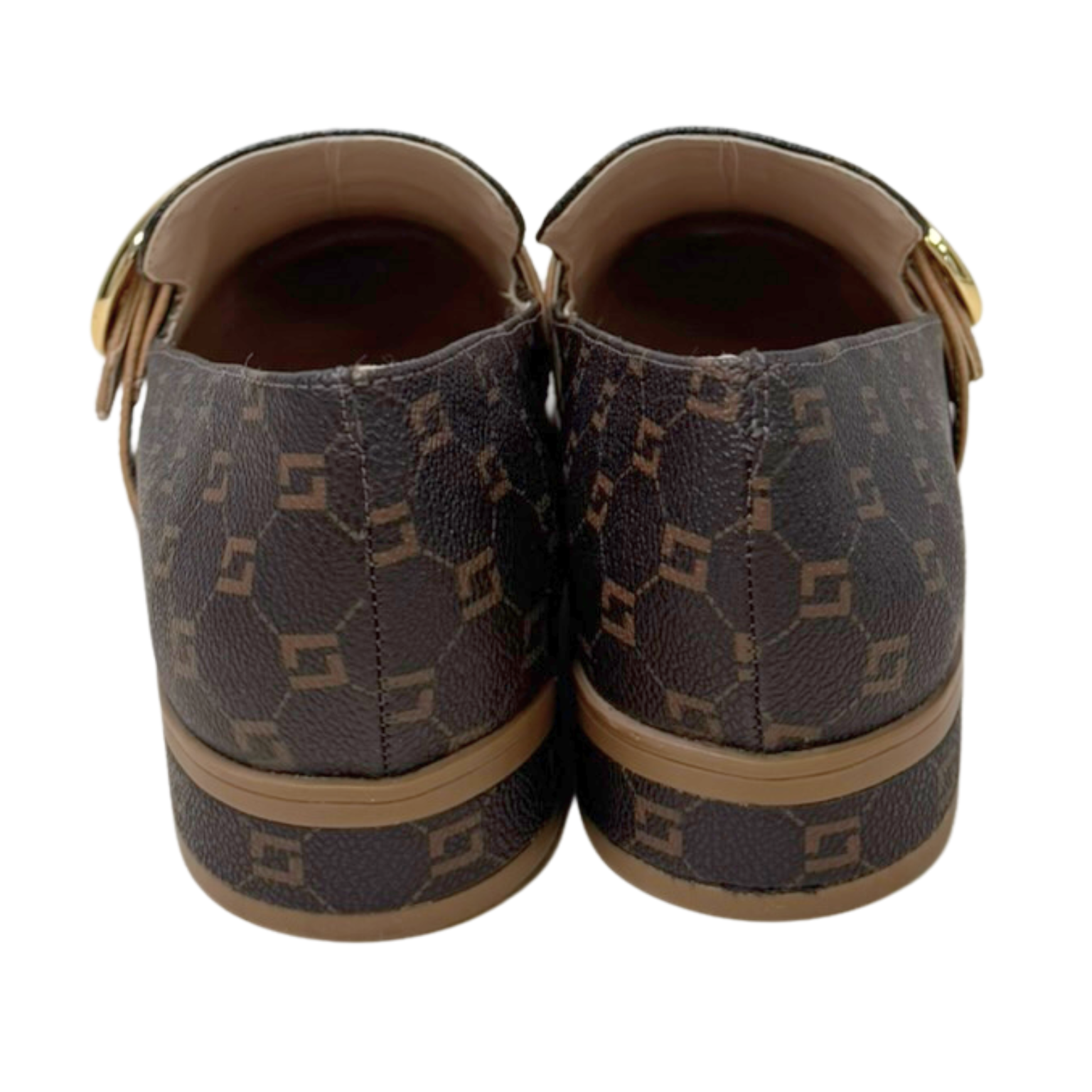 Sapatilha Luz da Lua 60390019 Loafer Couro Monograma Café - Islen