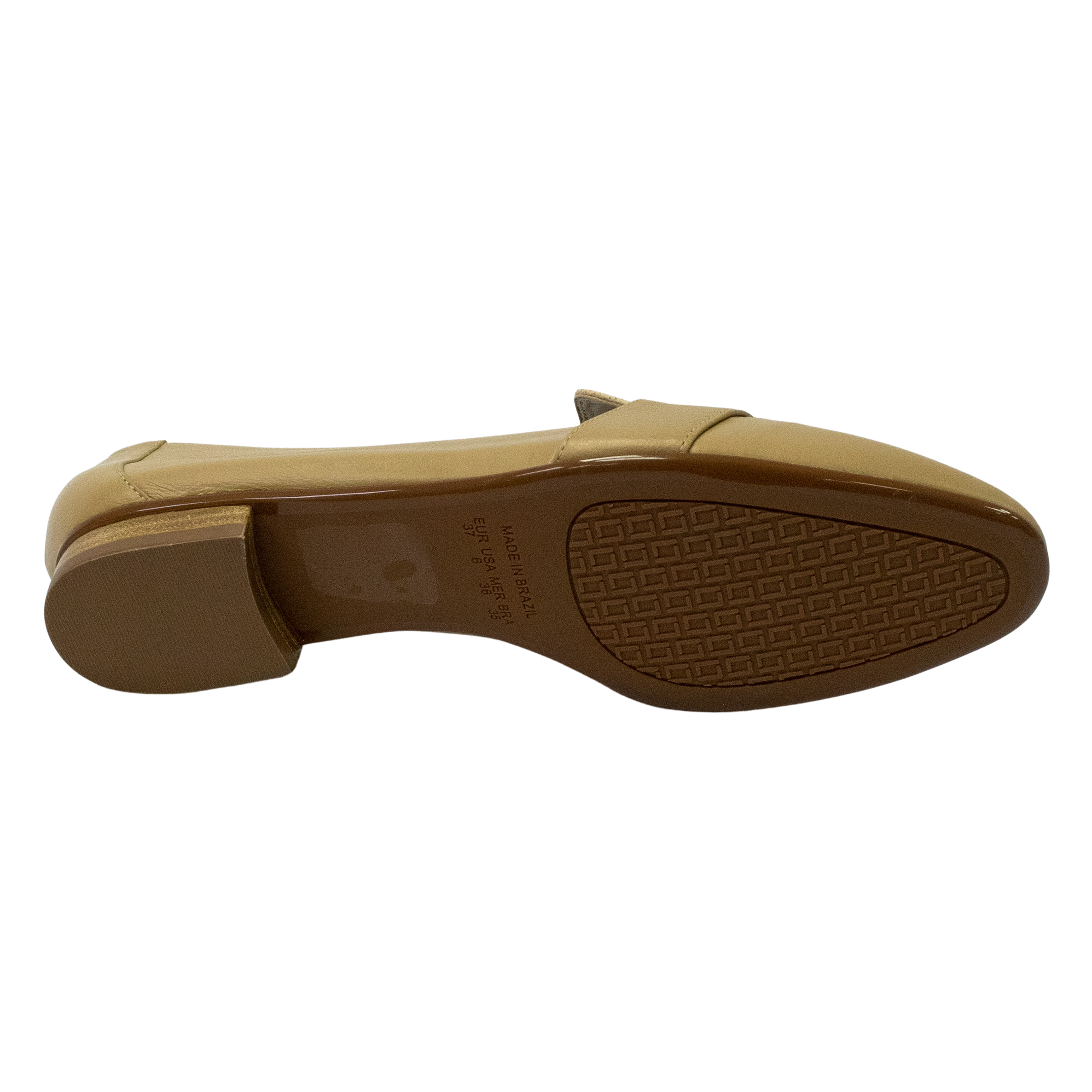 Sapatilha Luz da Lua 80330007 Loafer em Couro Natural Saara