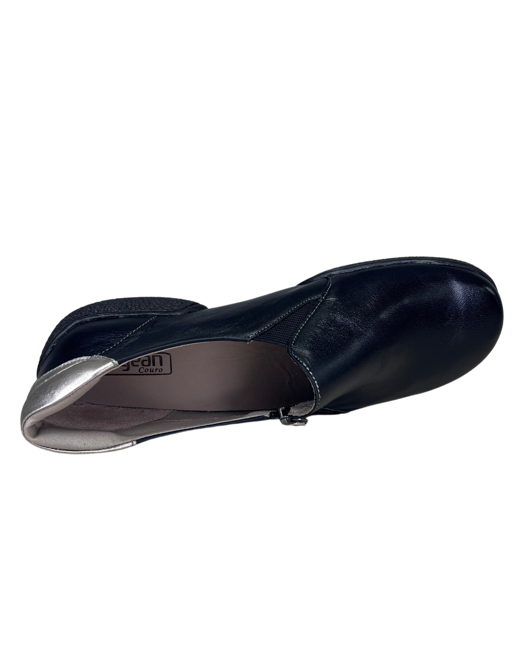 Sapato JGean CL0075 Couro Natural Preto - Islen Calçados