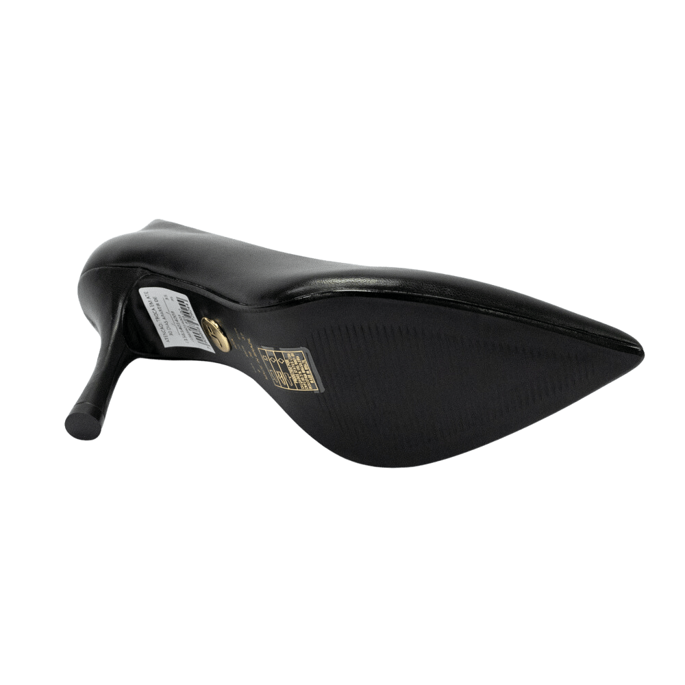 Sapato Jorge Bischoff J156540 Scarpin em Couro Natural Preto