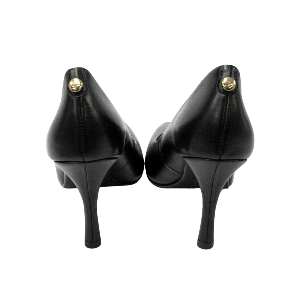 Sapato Jorge Bischoff J156540 Scarpin em Couro Natural Preto
