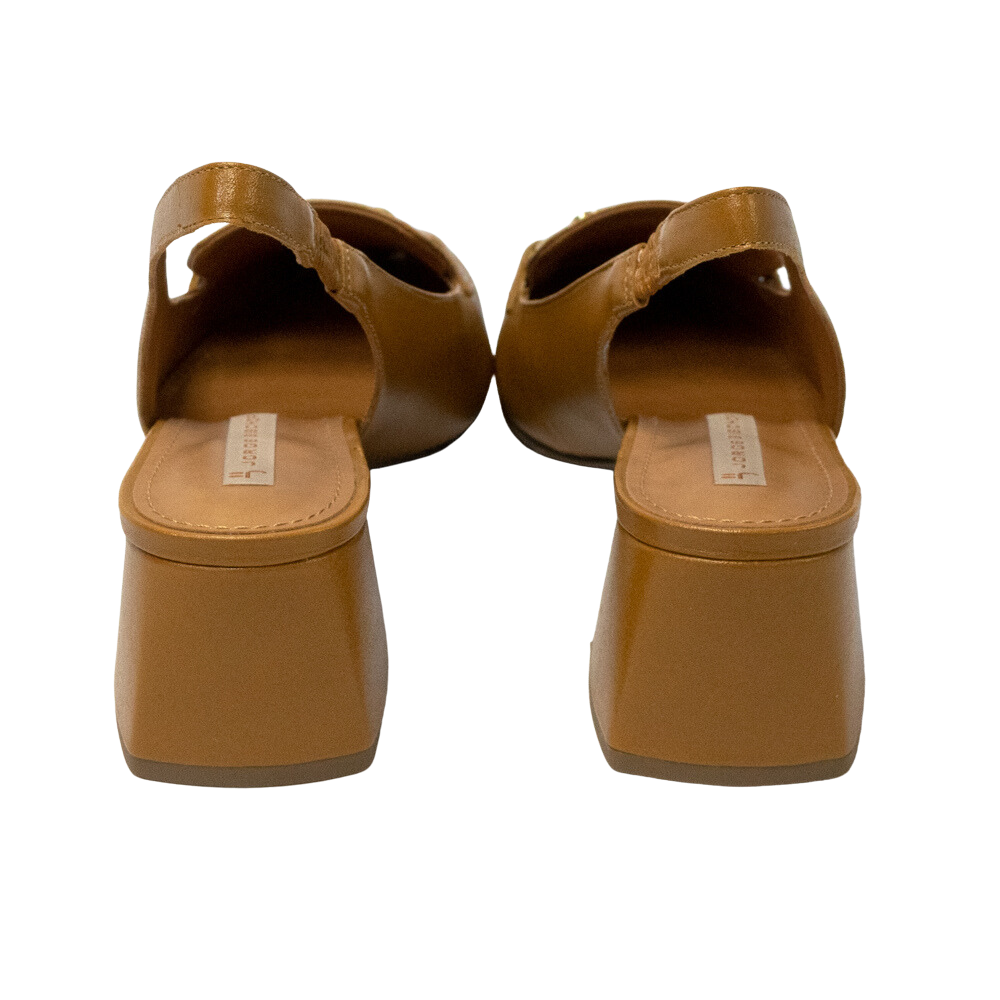 Sapato Jorge Bischoff J16204004001 SlingBack Caramelo - Islen Calçados