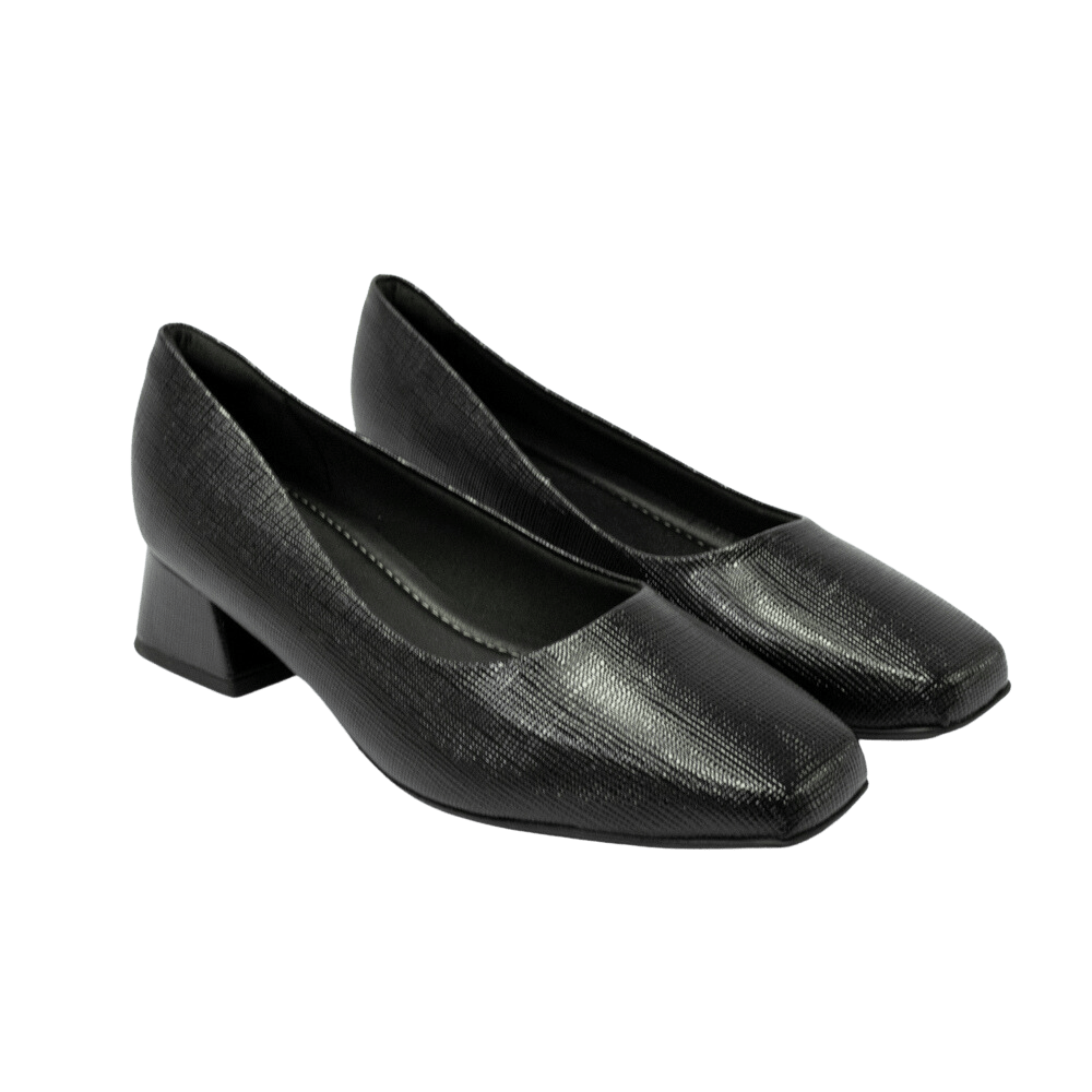 Sapato Piccadilly 160055 Linha Clás napa listrada verniz Preto
