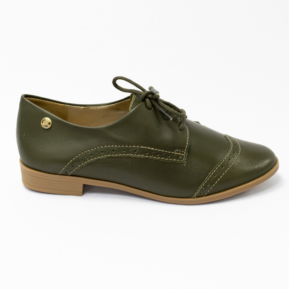 Sapato Oxford 321114 Casual Clássico em Couro Natural Atanado