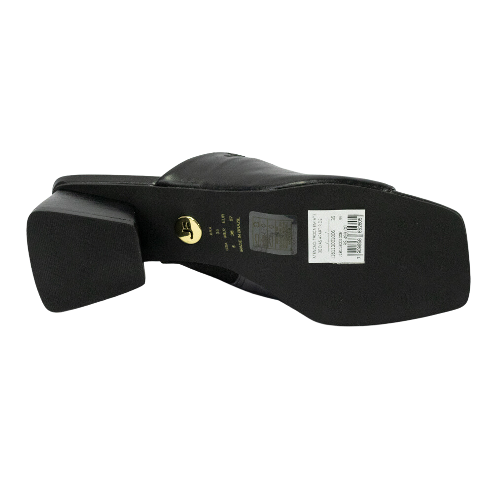 Tamanco Jorge Bischoff J18113001006 salto bloco Preto