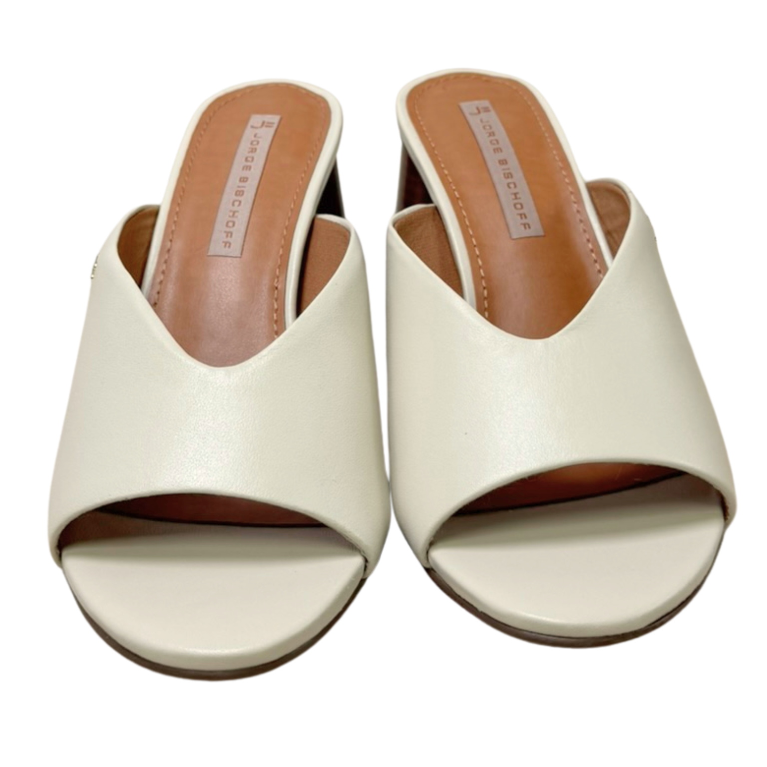 Tamanco Jorge Bischoff J22773 Couro Natural Off White - Islen Calçados