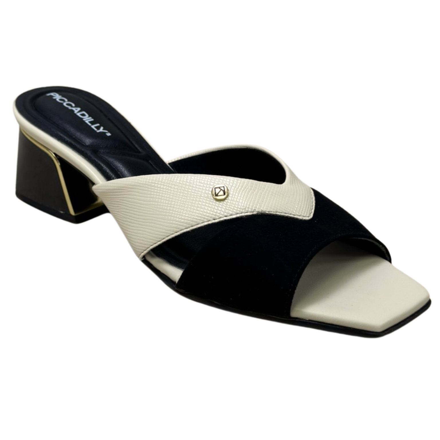 Tamanco Piccadilly 543095 Bicolor Off White - Islen Calçados