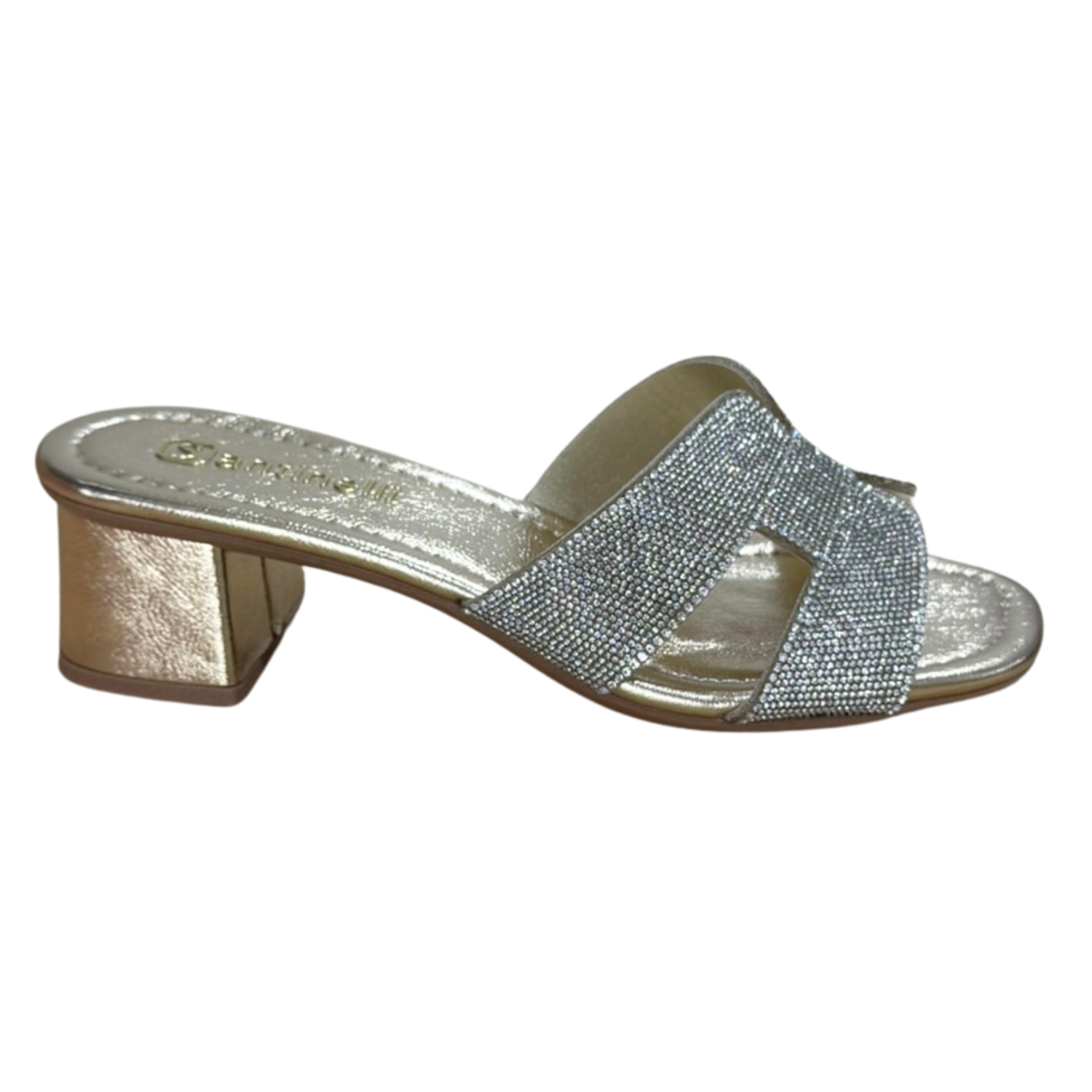 Tamanco Santinelli 1658-005-252 Tiras com Strass