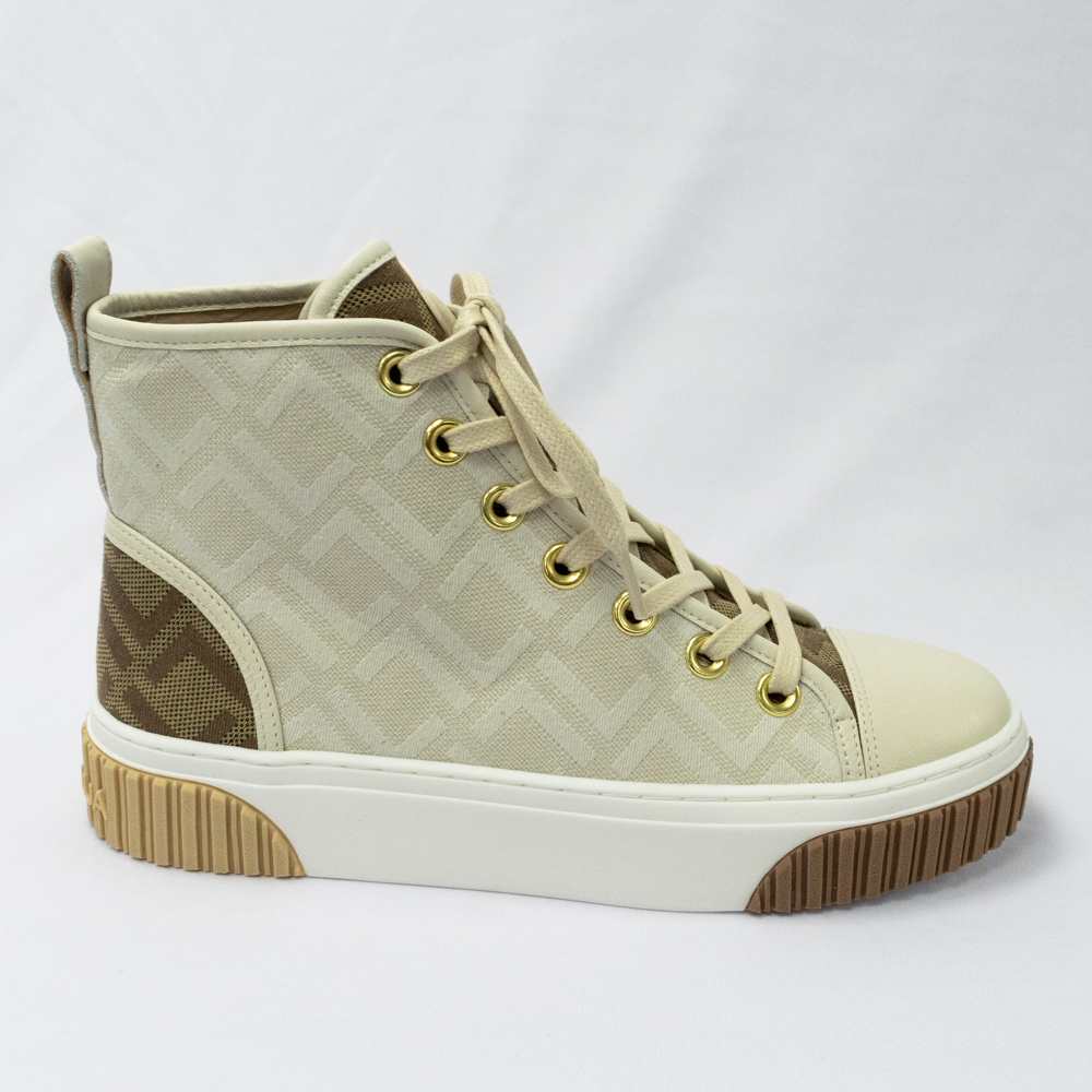 Tênis Luz da Lua 80140001 Jacquard Saara Bianco Off White