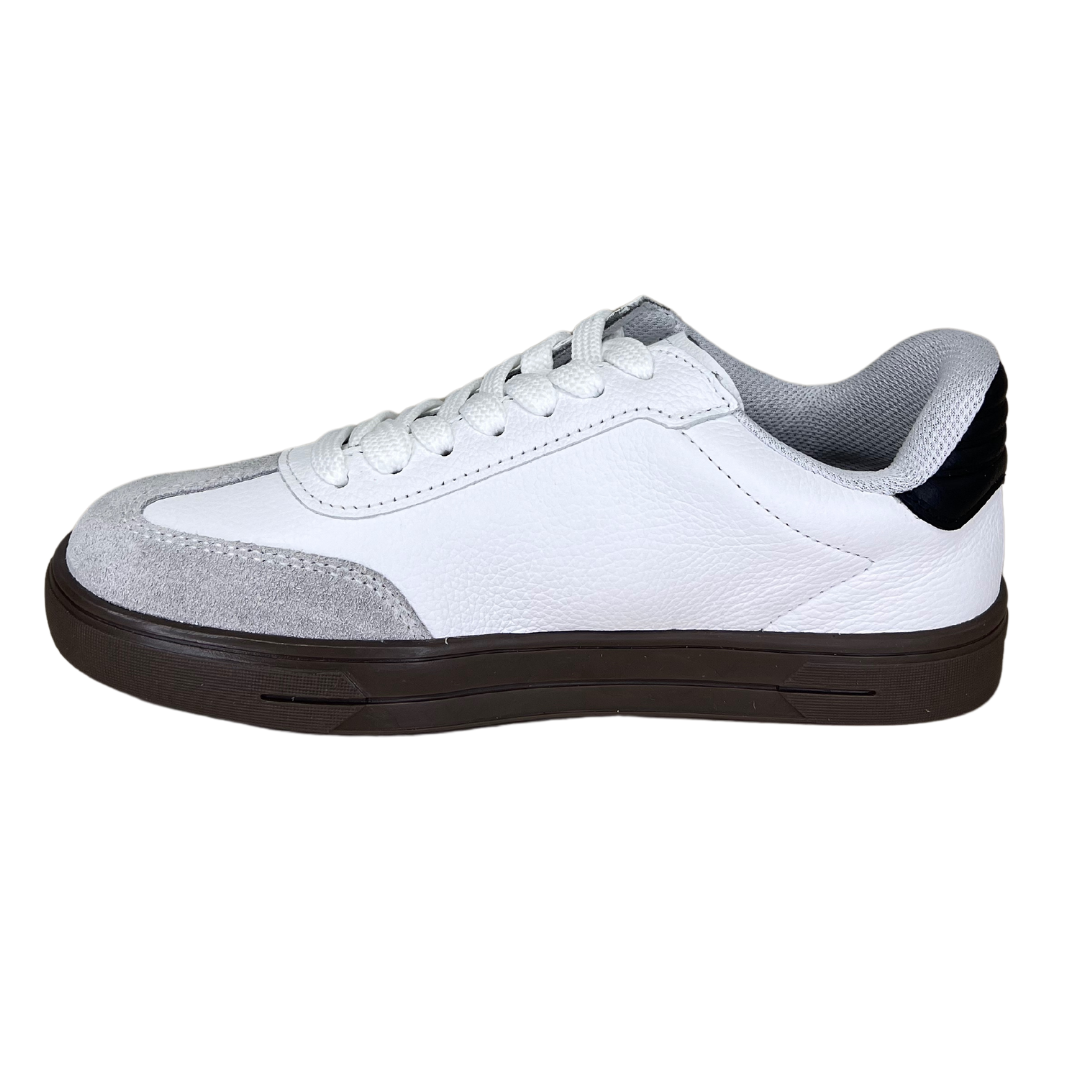 Tênis Pegada 211154-3 Couro Natural Burnished Branco - Islen Calçados