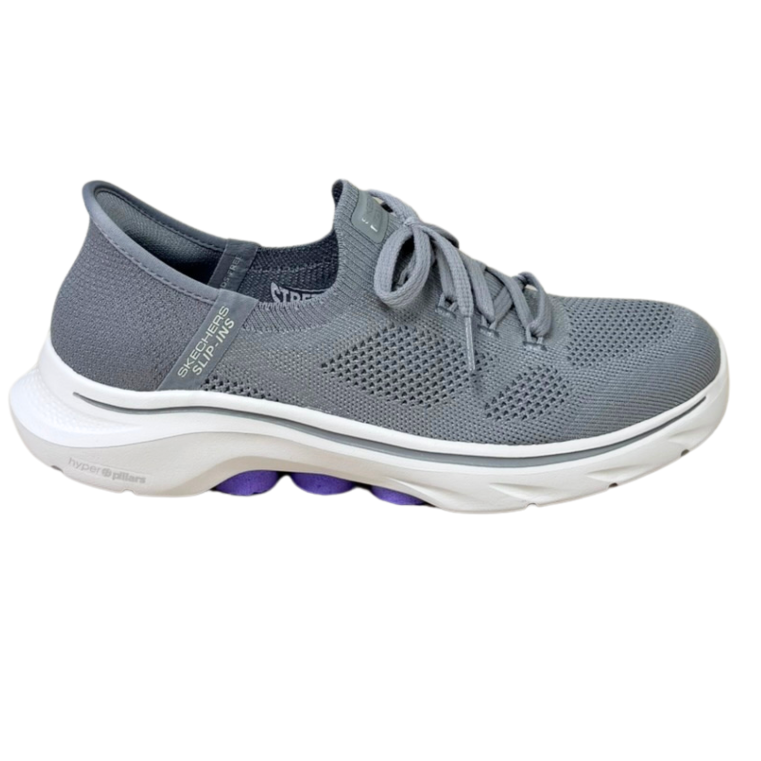 Tênis Skechers 125213 Go Walk 7 Via Slip-Ins Cinza