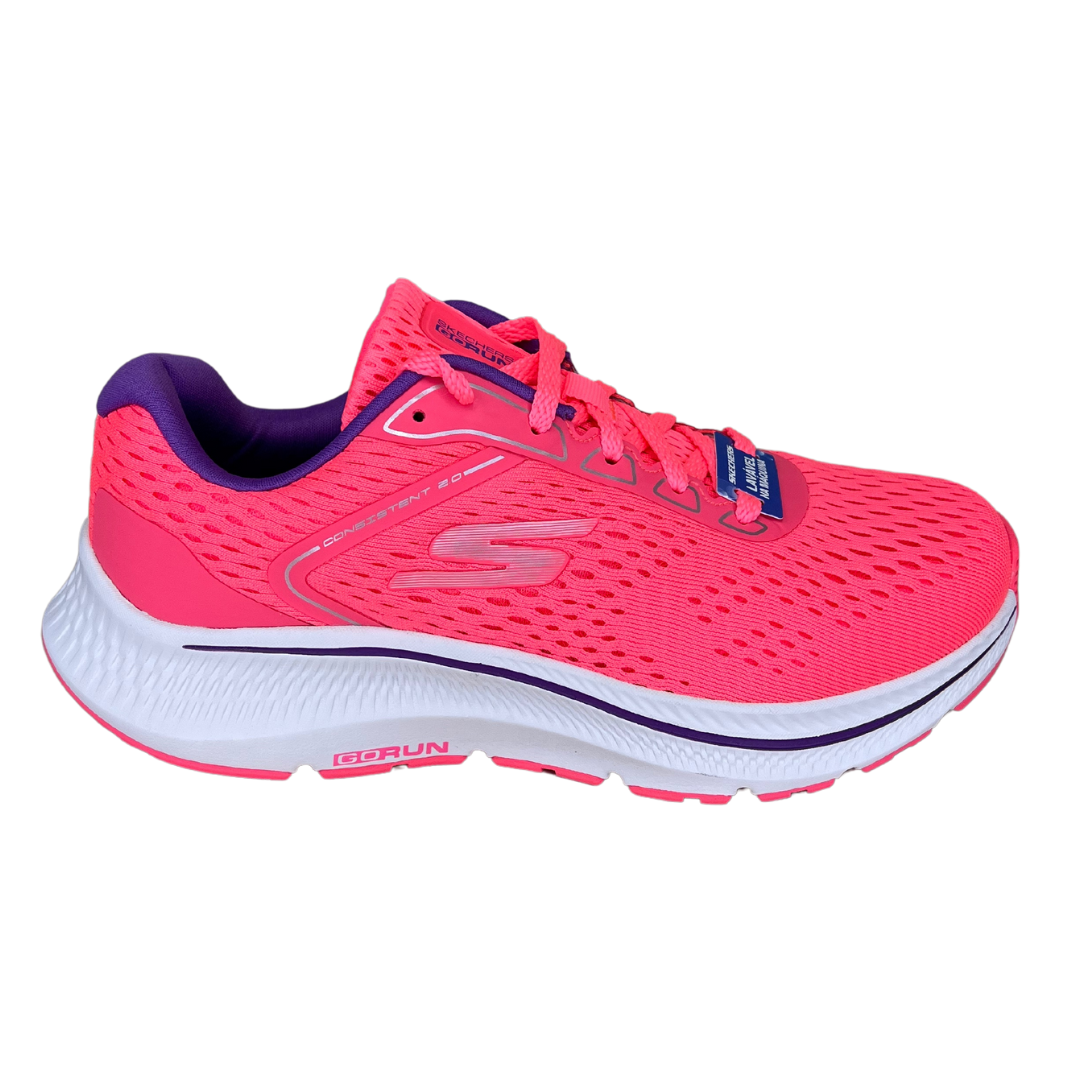 Tênis Skechers 128607BR Go Run Consistent 2.0 Rosa