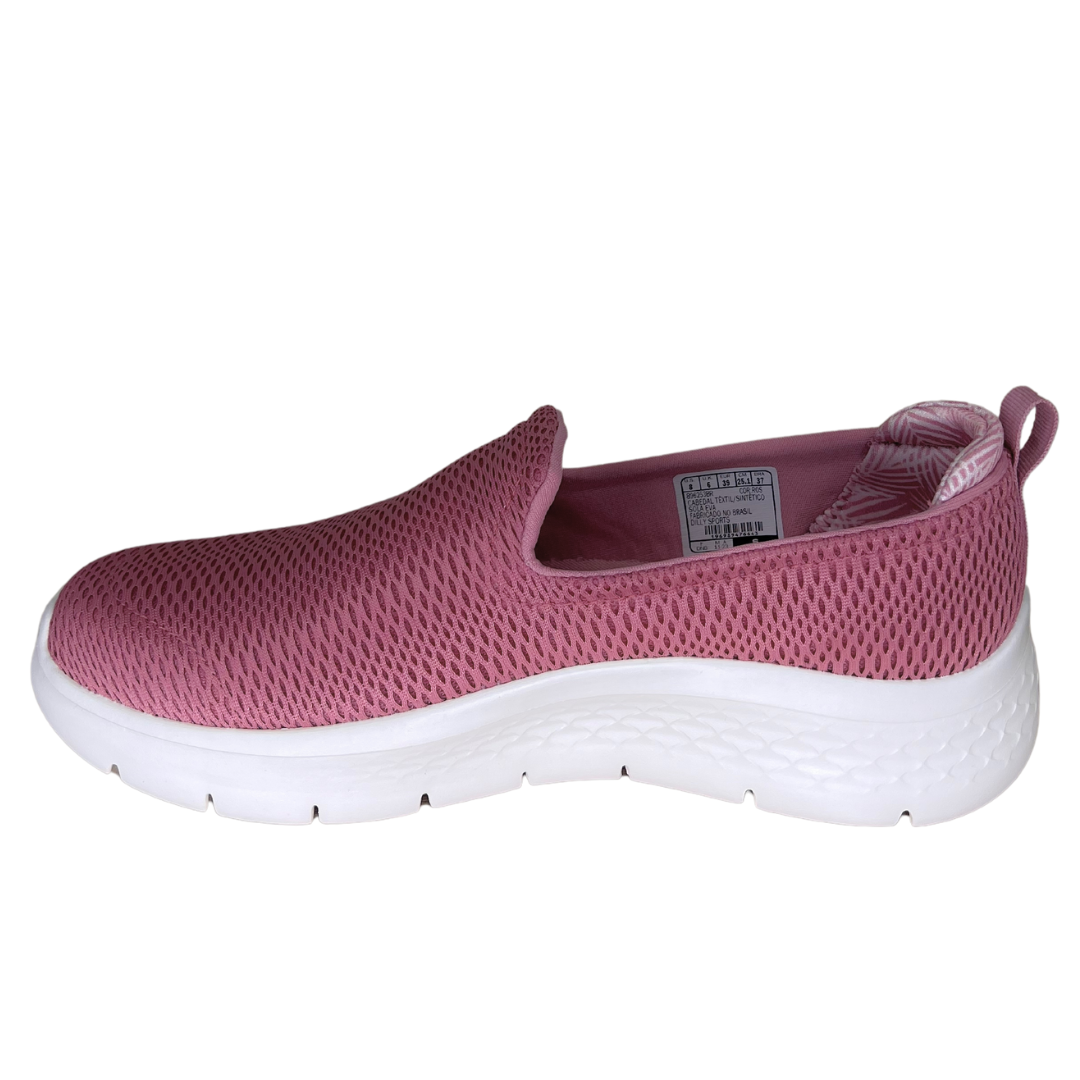 Tênis Skechers 896253BR Go Walk Flex Slip Rosa
