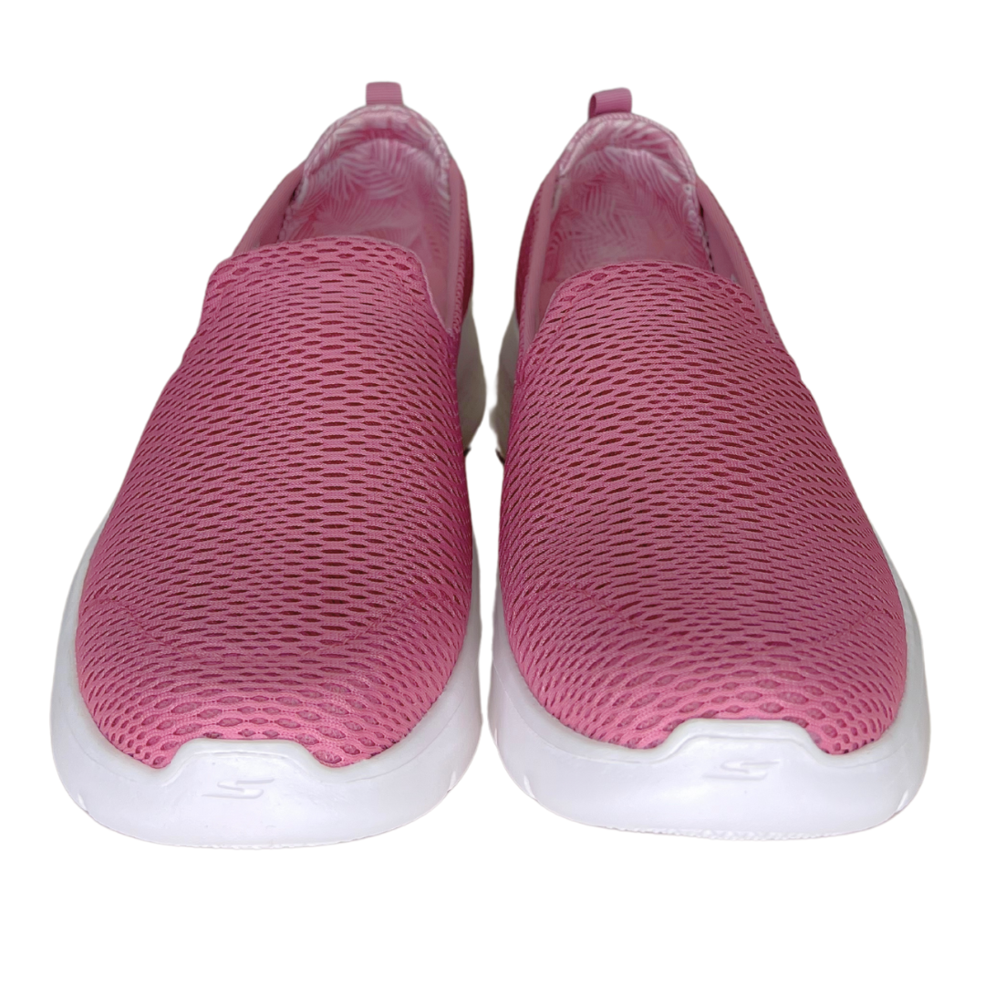 Tênis Skechers 896253BR Go Walk Flex Slip Rosa - Islen Calçados