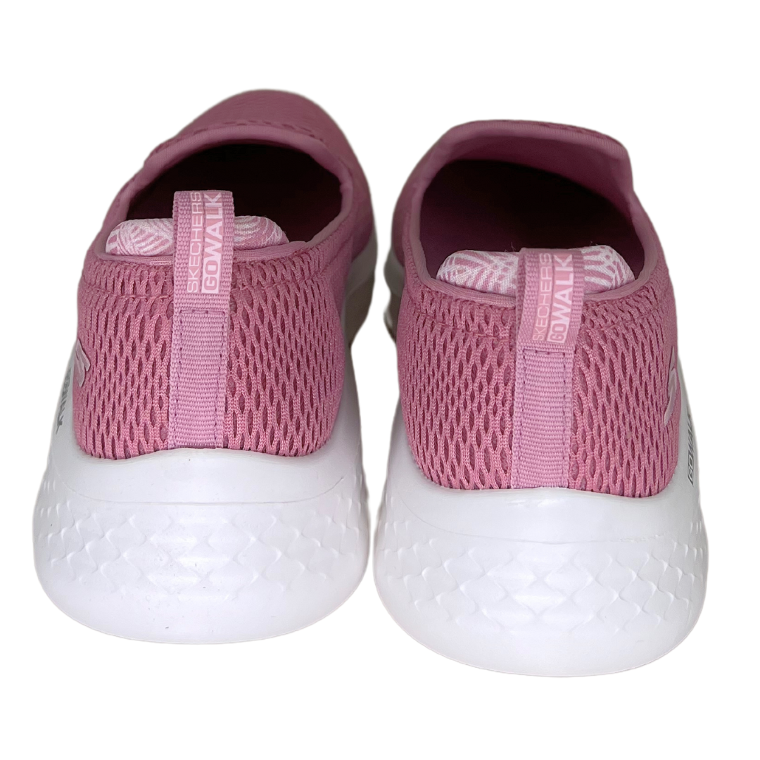 Tênis Skechers 896253BR Go Walk Flex Slip Rosa - Islen Calçados