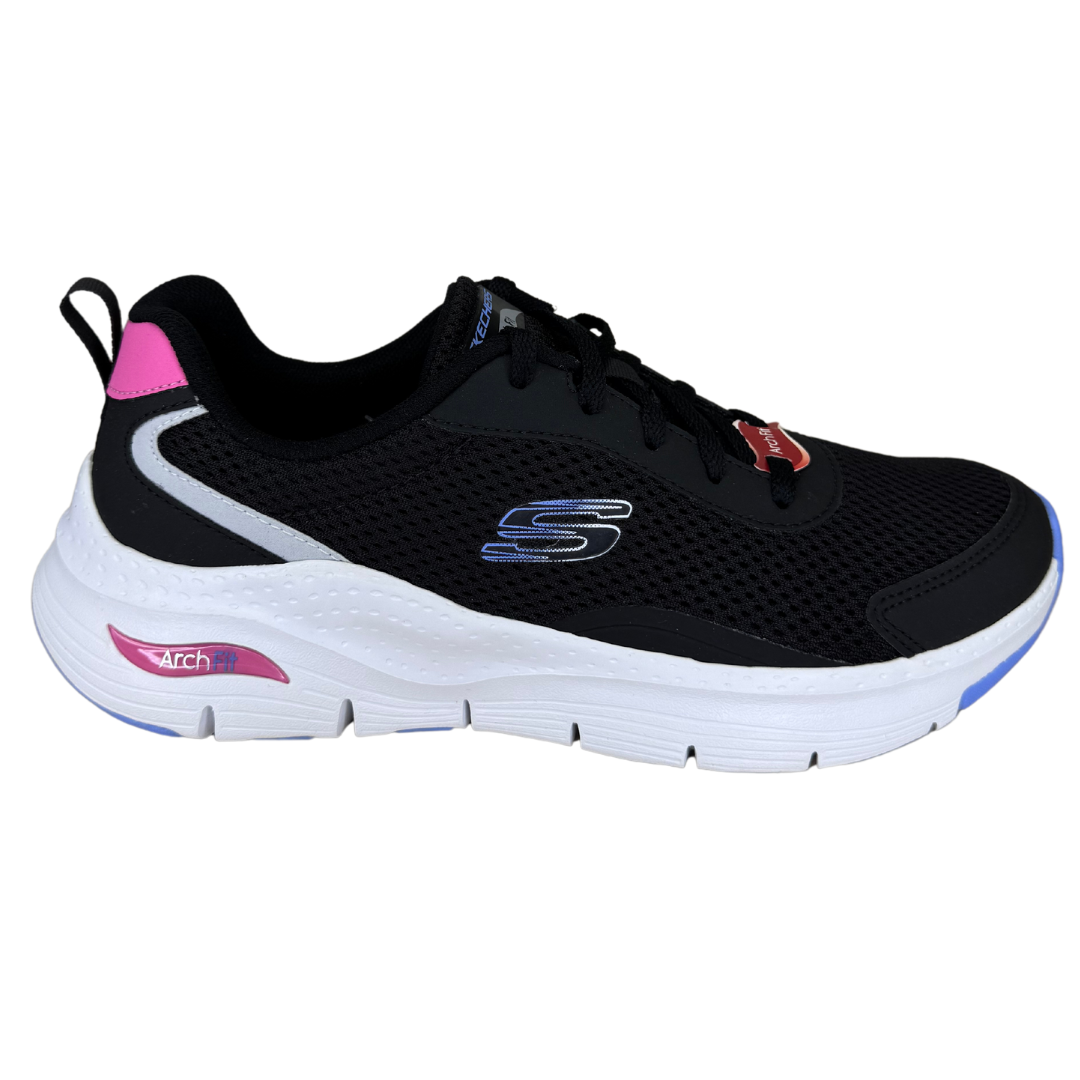 Tênis Skechers 896327BR Arch Fit Lavavel na Maquina Preto