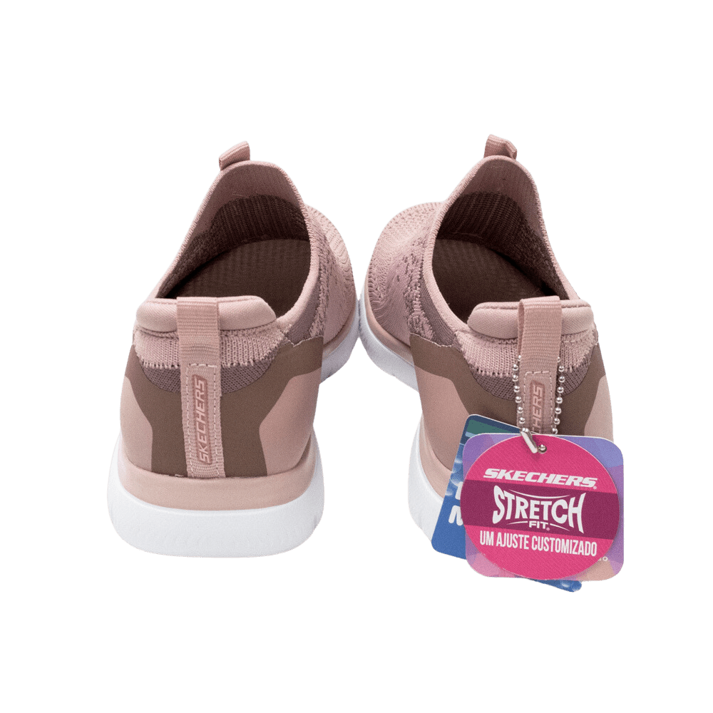 Tênis Skechers Memory Foam Com Logo Stretch Fit - 149207 em Promoção na  Americanas