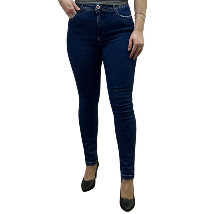 Calça Visual Jeans 102904 Midi Feminina Azul Jeans 