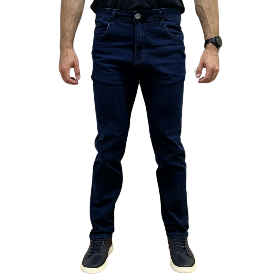 Calça Visual Jeans 251708 Slim Masculina Marinho 