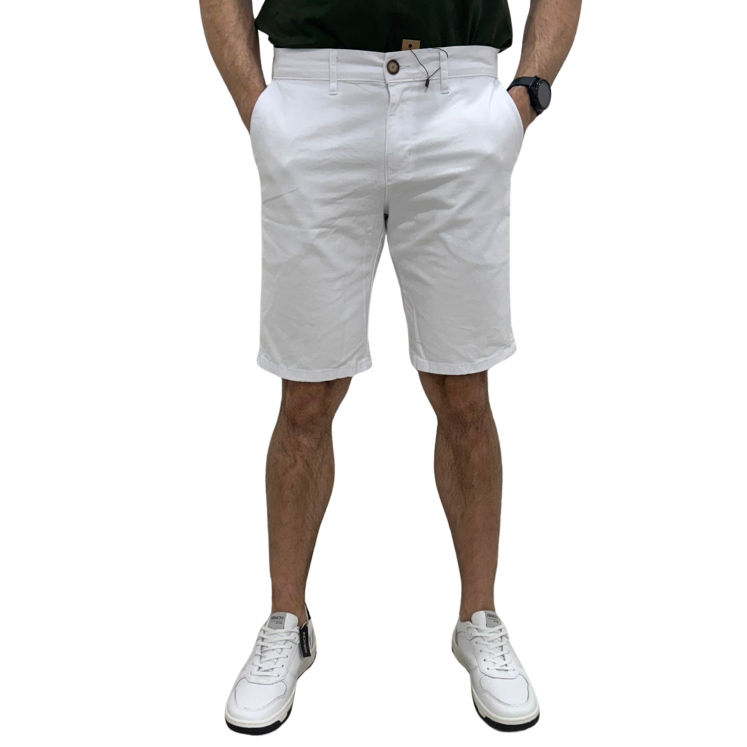 Bermuda Ogochi 3538006 Corte Tradicional Bolso Faca