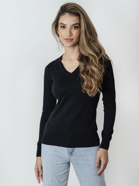 Blusa Anselmi 27559 Malha Fina Preto