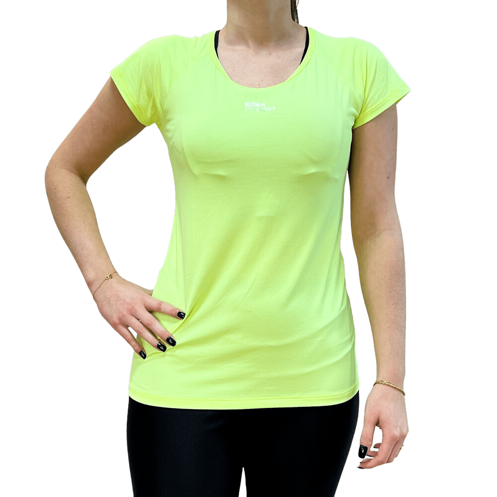 Blusa Rosa Tatuada 8853 15865 T-Shirt Fitness Ultracool Amarelo