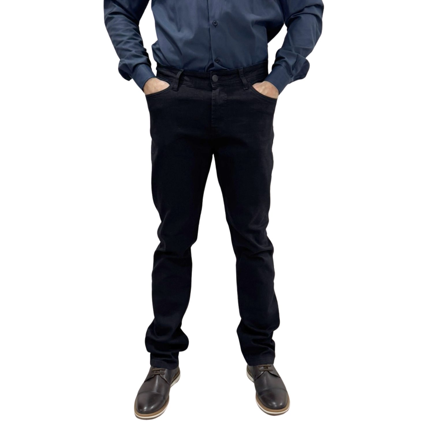 Calça Oyhan C1001 Jeans Regular bolso Relógio