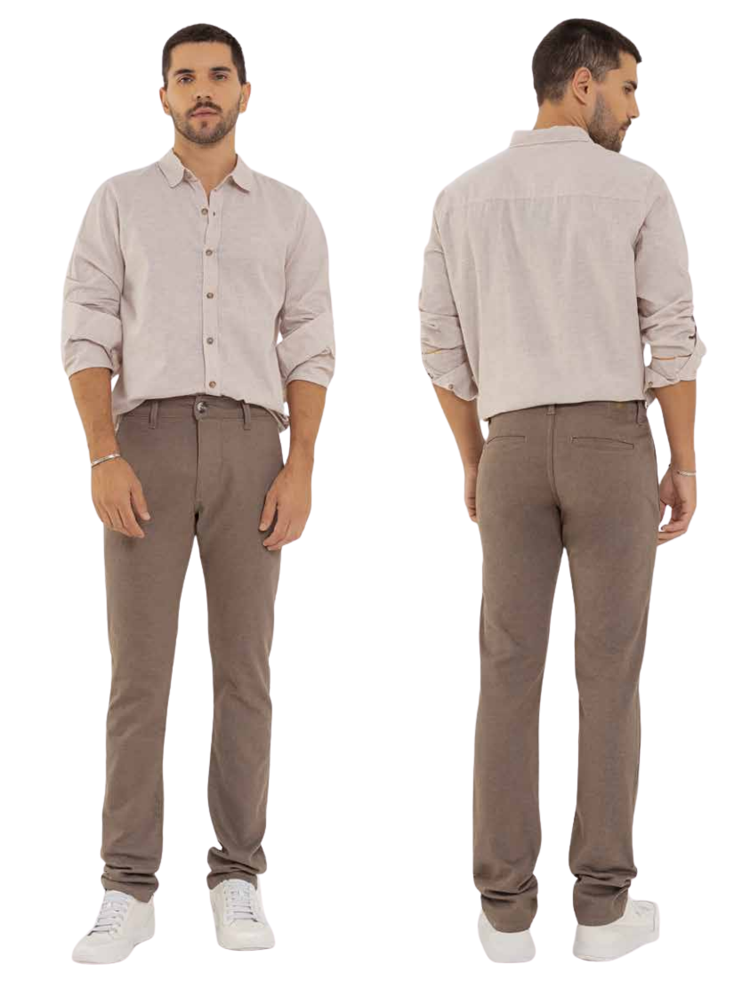 Calça Visual 251779 Jeans Masculino Caqui