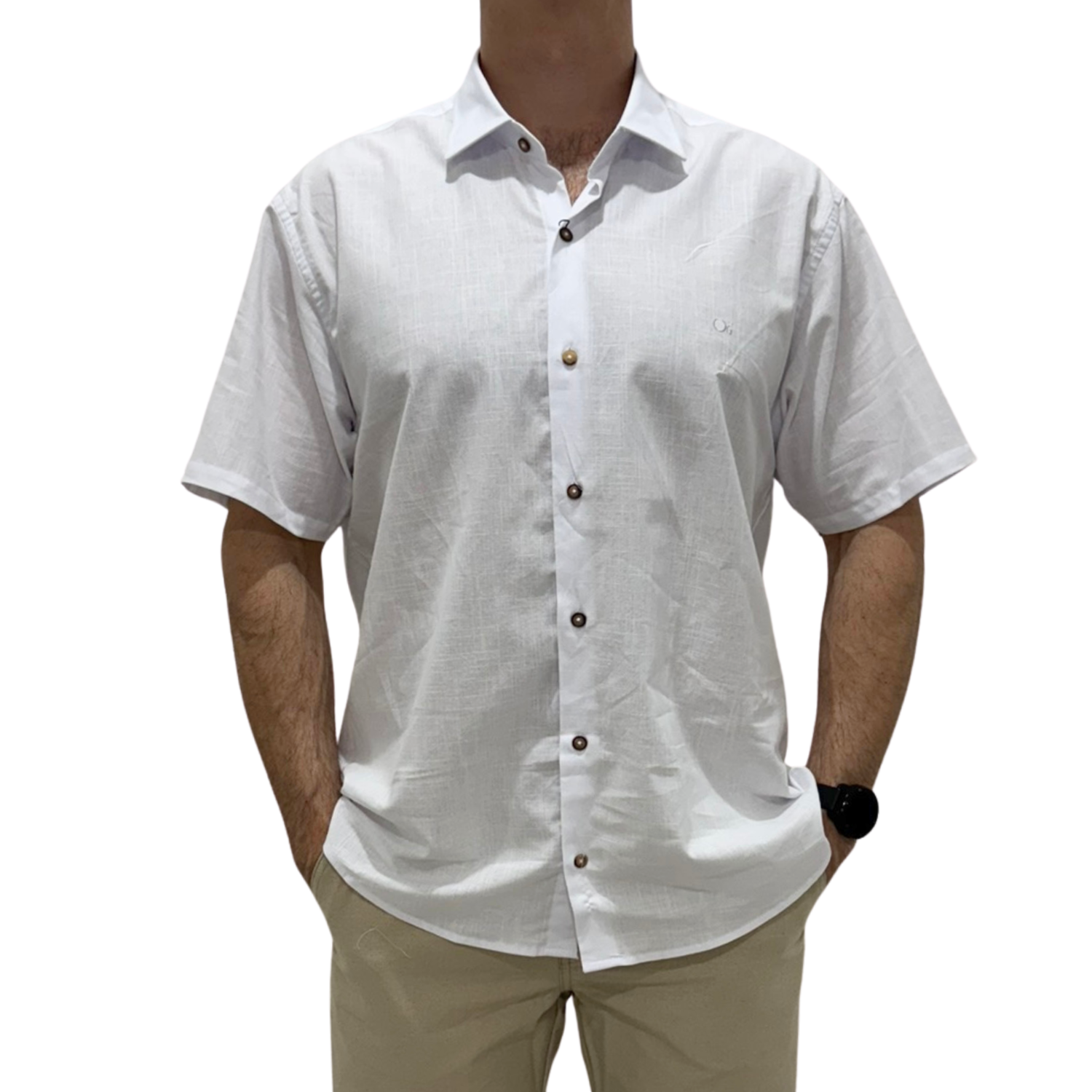Camisa Ogochi 1531311 MC Casual Tradicional Manga Curta