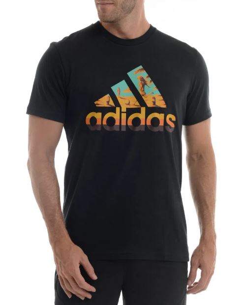 Camiseta Adidas GA8559 Logo Beach Sports Preto