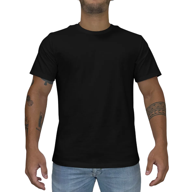 Camiseta Ogochi 006001001 Essencial Slim Algodão Preto