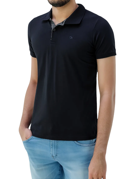 Camiseta Ogochi 007000002 Polo Essencial com Bolso Preto