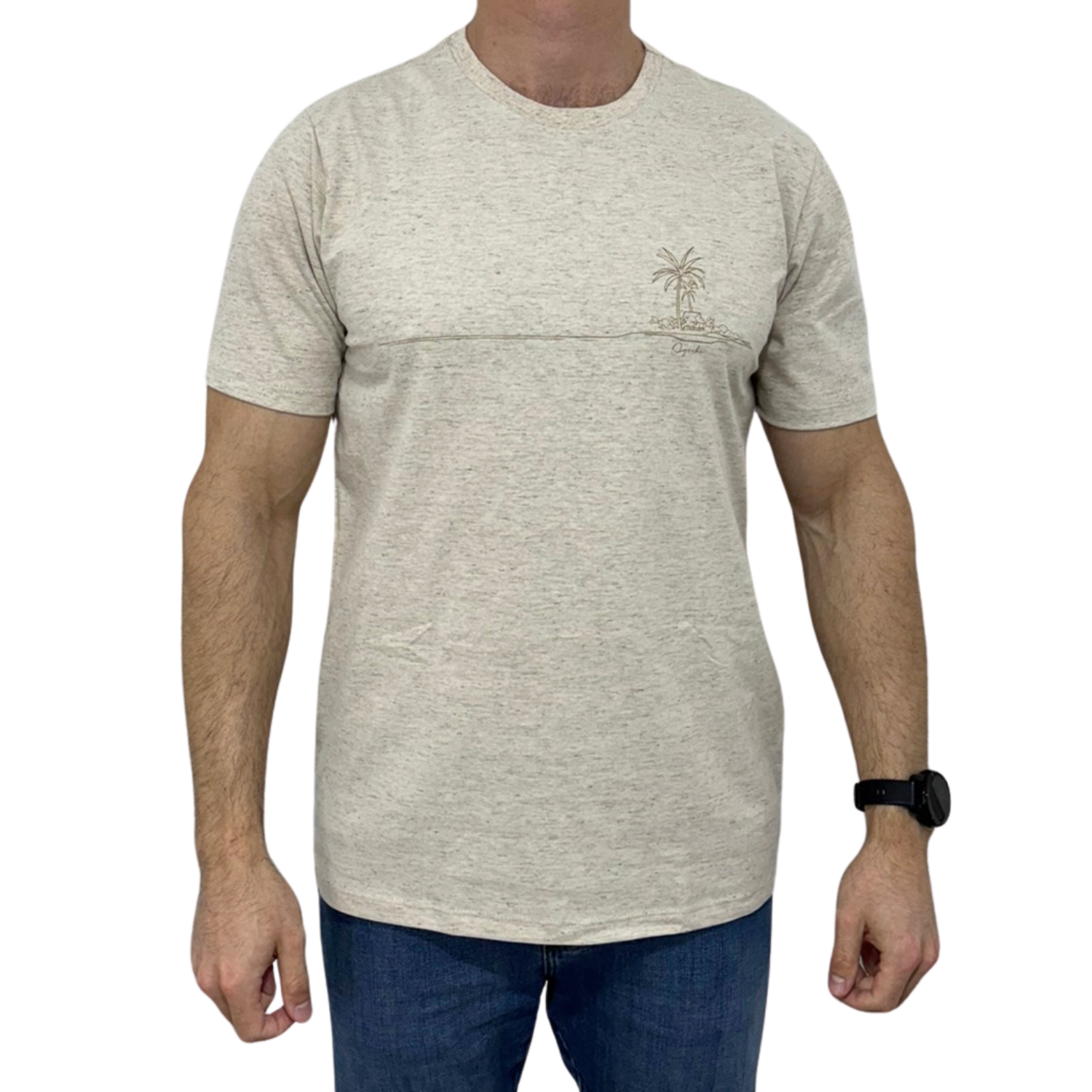 Camiseta Ogochi 6543061 MC Concept Slim Algodão