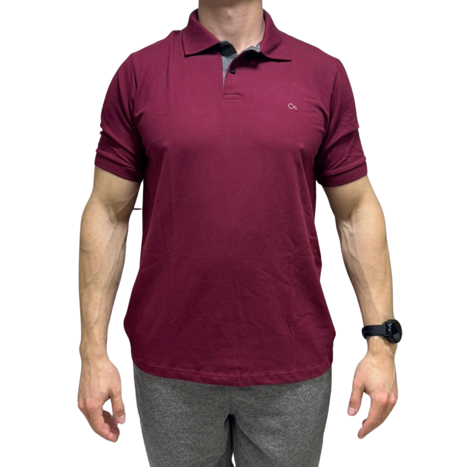 Camiseta Ogochi 7490001 Polo Essencial Slim Vinho
