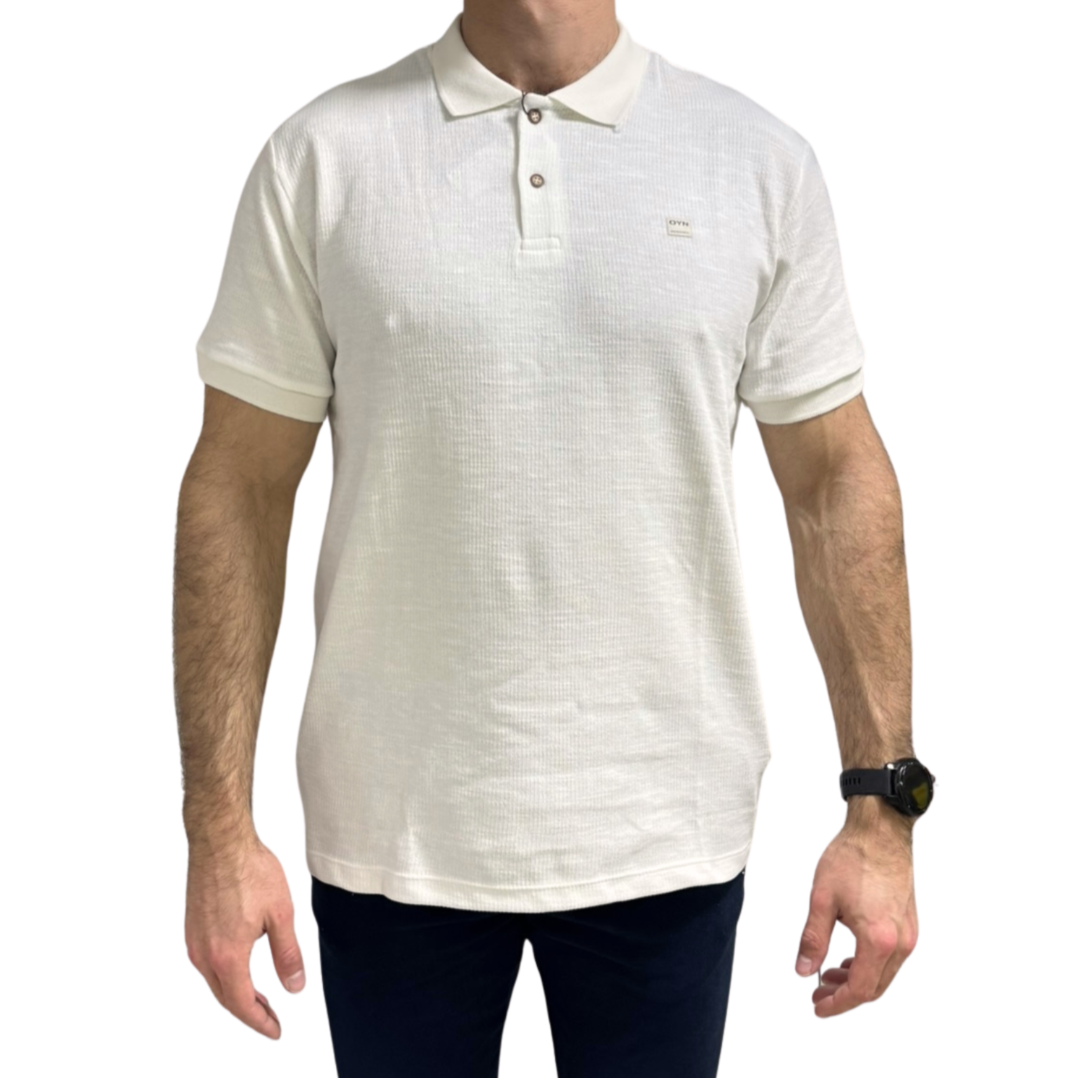Camiseta Oyhan 46P1207 Regular Fit Tricot Premium Off White