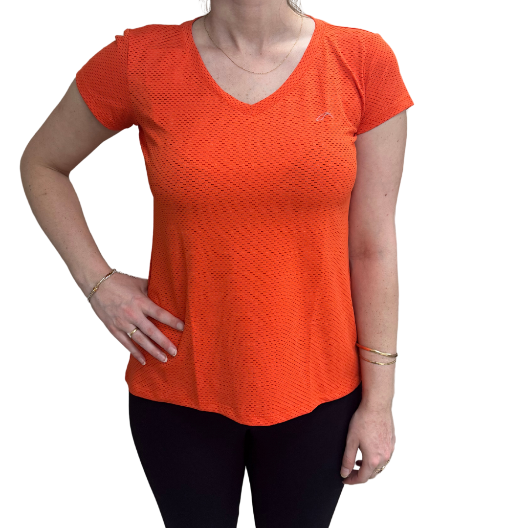 Camiseta Praxis V21190 Fio Texturizado Texneo Dry Laranja