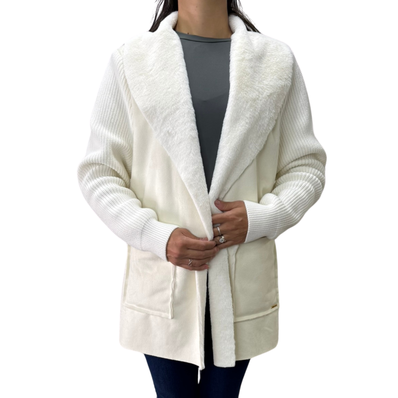 Casaco Anselmi 10580 Lã Off White