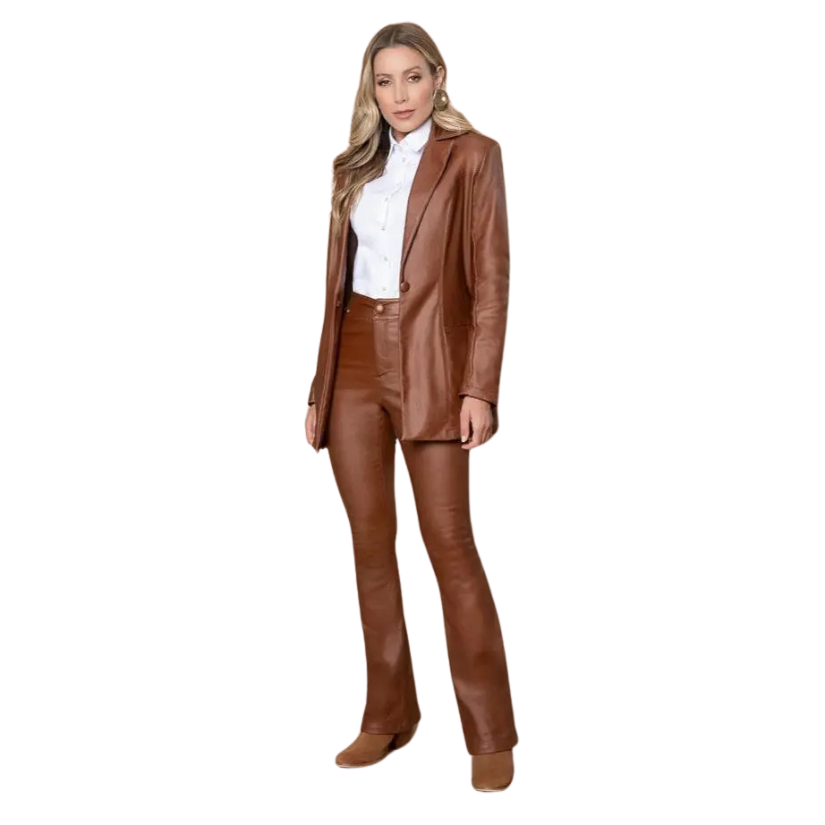 Casaco Rosa Tatuada 10203 Tecido Twill Térmico Marrom