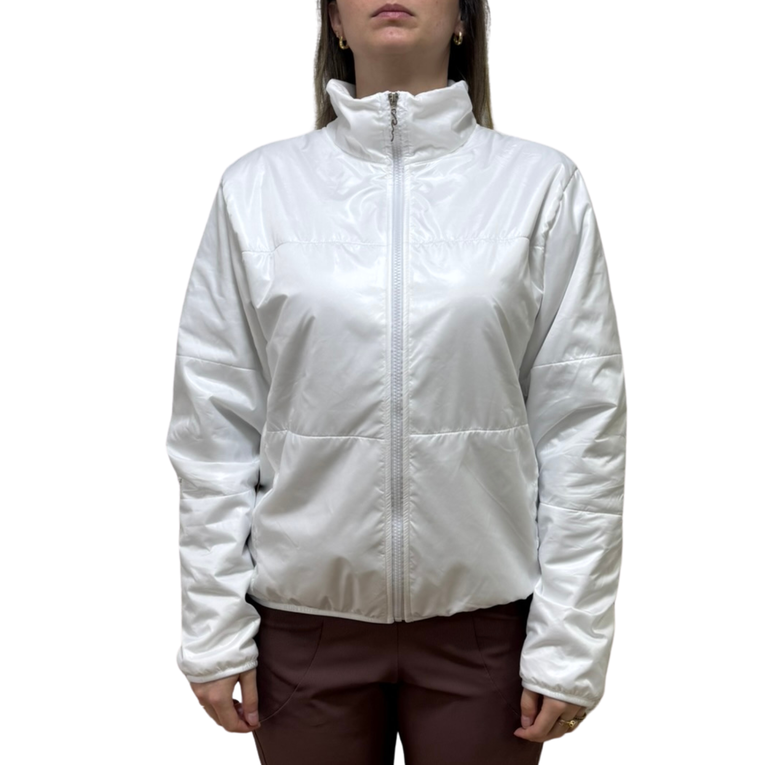 Casaco Run More 14314 Dupla Poly Asia Branco